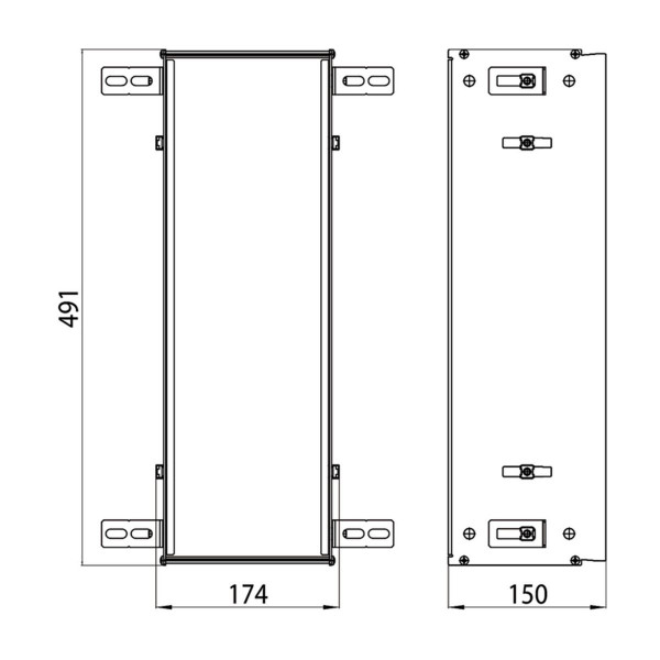 EMCO Asis Module 2.0 Einbaurahmen für Toilettenbürstengarnitur Unterputzmodul 973000031