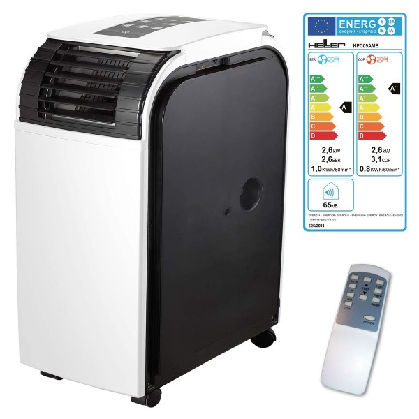 Heller HPC09AMB Raumklimagerät 2,6 kW mobile Klimaanlage Klimagerät 7700026