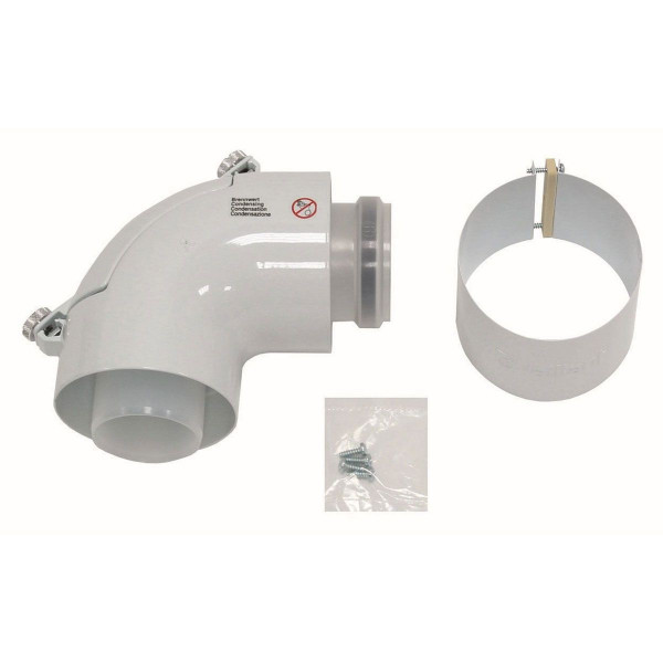 Vaillant Bogen 87 Grad mit Reinigungsöffnung 60/100 mm 303916