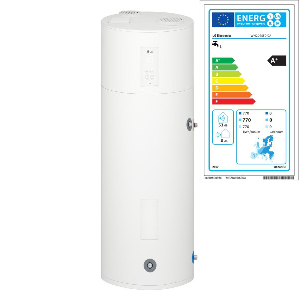 LG Therma V R290 Warmwasser Wärmepumpe Standgerät 200 Liter WH20ESF0.CA