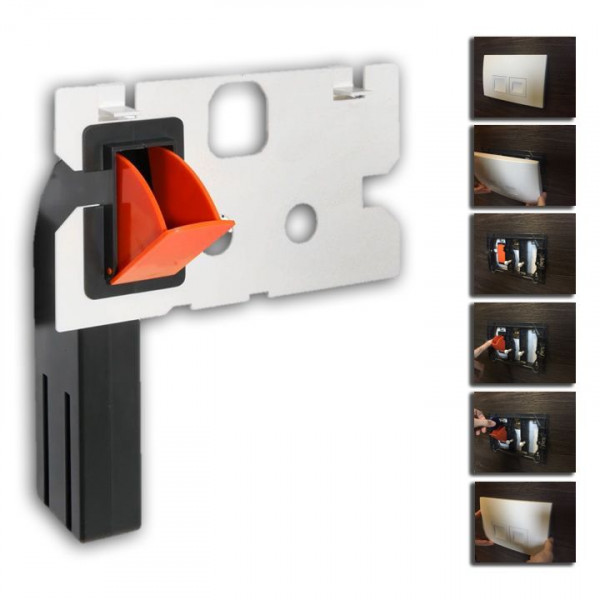 Raybro Einwurfschacht für Geberit Vorwandelemente UP100 UP300 UP320 UP-Spülkasten Sigma 12 cm