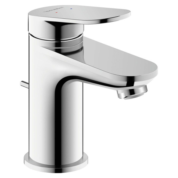 Duravit Wave Einhebel-Waschtischmischer Größe S Chrom mit Ablaufgarnitur WA1010001010