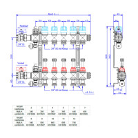 Vorschau: Edelstahl-Heizkreisverteiler DN20 für EGO-System für 11 Heizkreise 695 mm Baulänge made by strawa Vorschau: Edelstahl-Heizkreisverteiler DN20 für EGO-System für 11 Heizkreise 695 mm Baulänge made by strawa