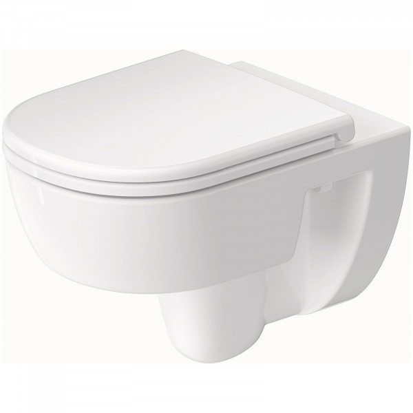Duravit D-Code WC-Set spülrandlos inkl. WC-Sitz mit Absenkautomatik, 45130900B2