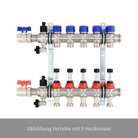 Strawa Edelstahl-Heizkreisverteiler e-class 63 mit SFEE 4 Heizkreise 51-256304 Strawa Edelstahl-Heizkreisverteiler e-class 63 mit SFEE 4 Heizkreise 51-256304