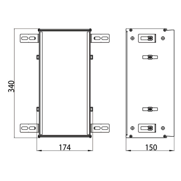 EMCO Asis Module 2.0 Einbaurahmen für WC Papier Unterputzmodule 972500021