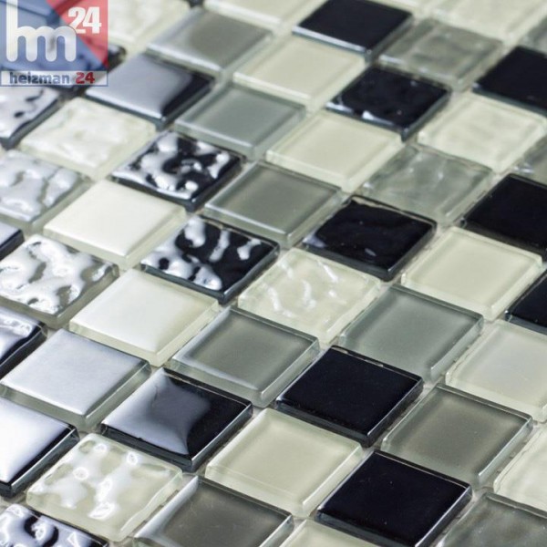 Mosaik Pollenca Glas Fliese / Matte 29,5 x 29,5 x 0,4 cm