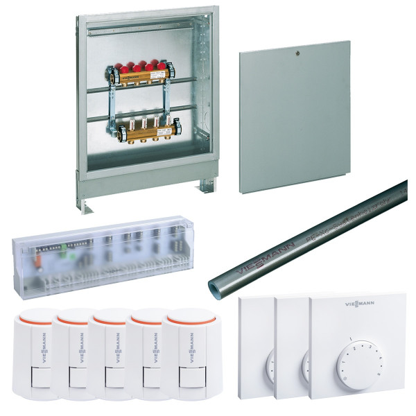 Viessmann ZK04829 Etagenpaket Komplettset Fußbodenheizung Tackersystem bis 50 m²