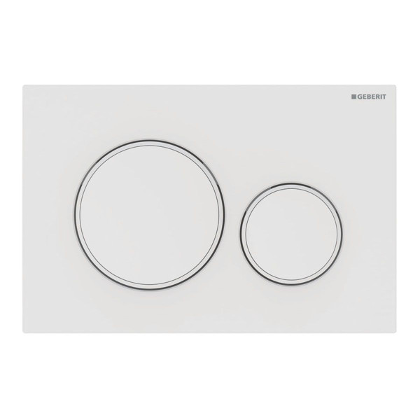 Geberit 115.882.01.1 Betätigungsplatte Sigma20 weiß matt für 2-Mengen-Spülung