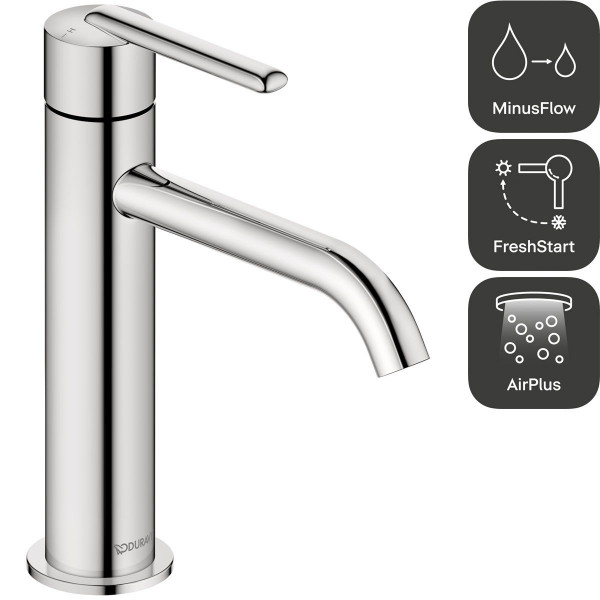 Duravit Balcoon Einhebel-Waschtischmischer Größe M Chrom BA1023002010