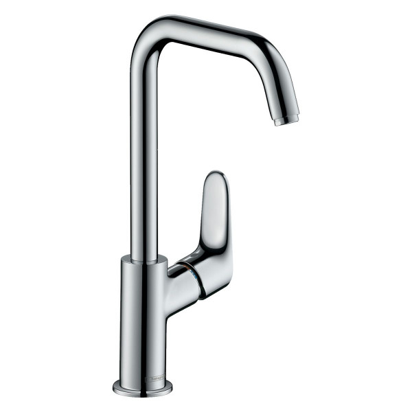 Hansgrohe Focus Einhebel-Waschtischmischer 240, schwenkbarer Auslauf, ohne Ablaufgarnitur, 31519000