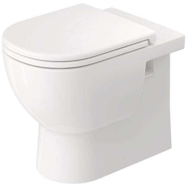 Duravit D-Code WC-Set spülrandlos Bodenstehend, WC-Sitz Absenkautomatik 40370900A1