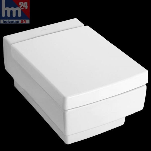 Villeroy & Boch Memento Wandtiefspül-WC Ceramicplus weiß-alpin 562810R1 optional mit WC-Sitz 9M17S1R