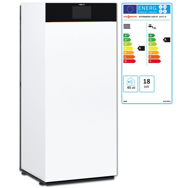 Viessmann Vitodens 333-F Typ B3TG Gas Brennwert Therme 19 kW Z019350 mit 100 Ltr. Ladespeicher