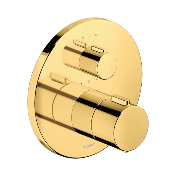 Duravit Brausethermostat Unterputz Gold poliert TH4200014034