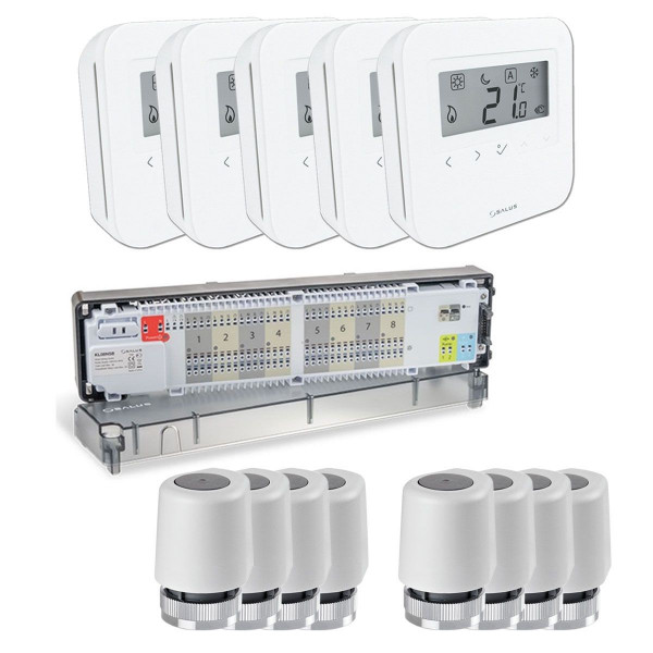 Heizman24 Komplettset HTRS Salus Fußbodenheizung Set Regelung 230V