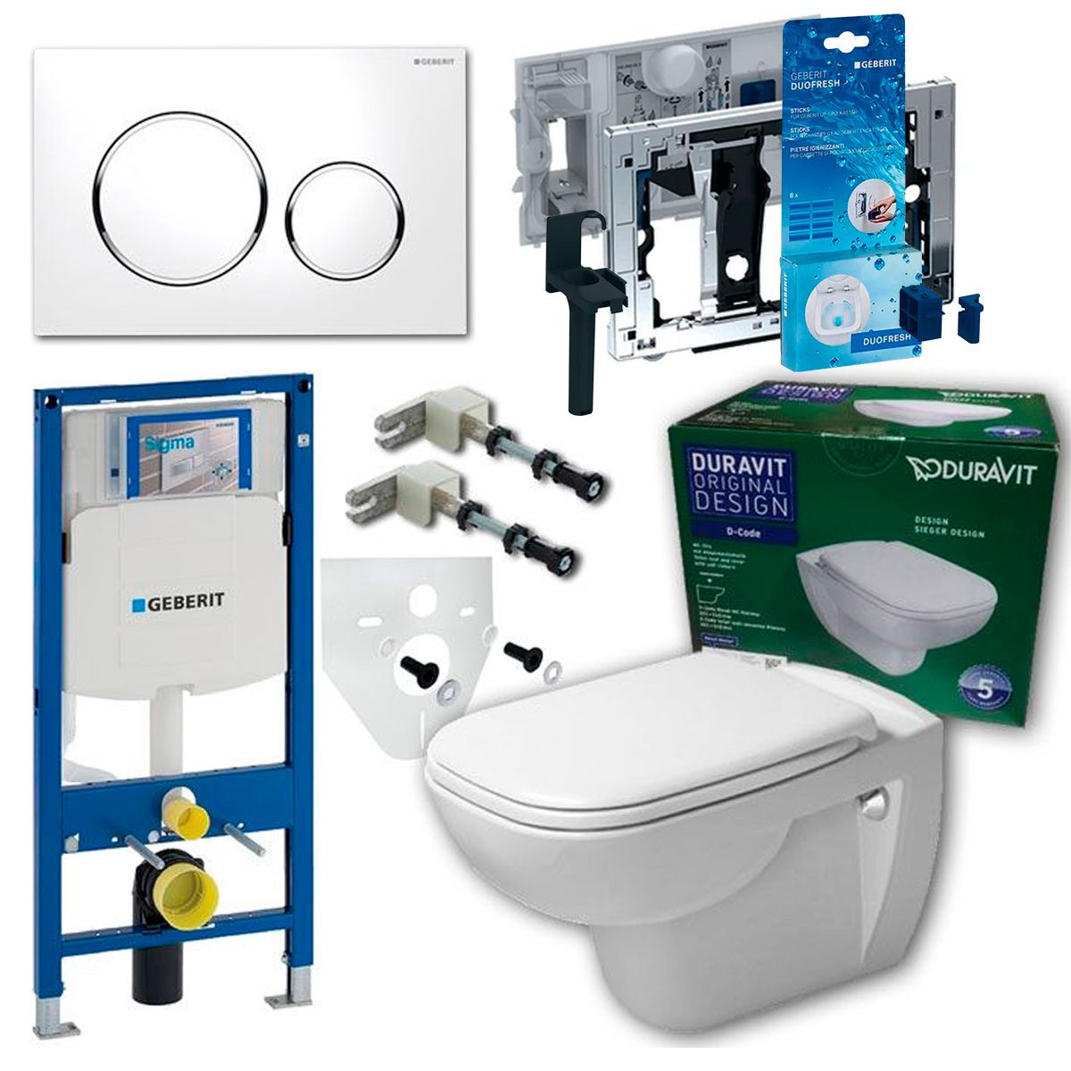 Komplettset Duravit D-Code WC mit WC-Sitz inkl. Geberit Vorwandelement  UP320 | WCs | Komplettset | Bad | Heizman24 - Handel für Haus- und  Gebäudetechnik