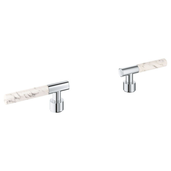 Grohe Spa Atrio Private Collection Hebelgriffe aus White Attica Caesarstone 48458000