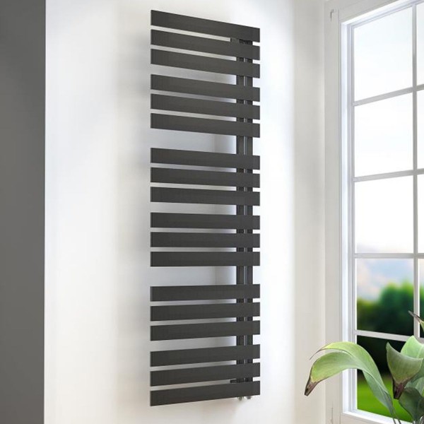 HSK Yenga Badheizkörper Designheizkörper 600 x 1824 mm Graphit Seitenanschluss 8760180-173