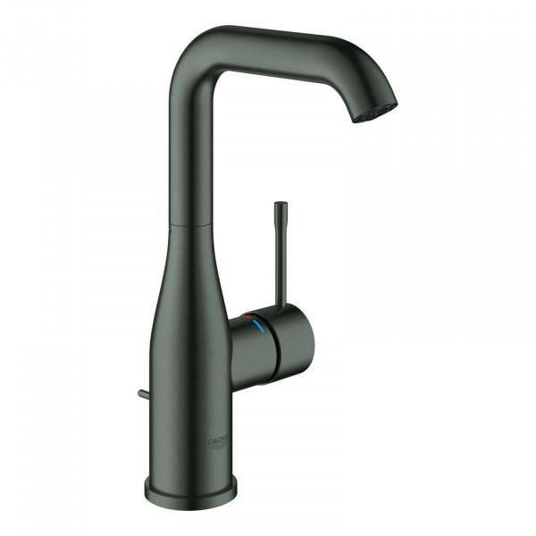 Grohe Essence Einhand-Waschtischbatterie mit Zugstange Schwarz 24174AL1