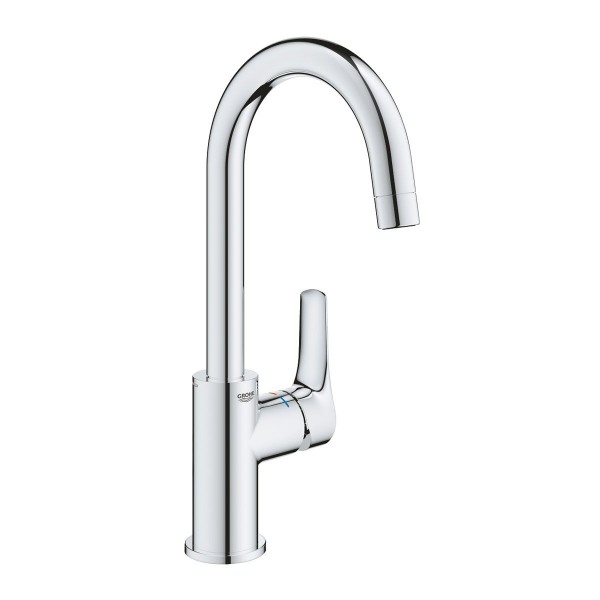 Grohe Eurosmart Einhand Waschtischarmatur L-Size mit Push-Open Ablaufgarnitur 23970003 Chrom