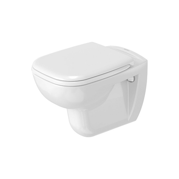 Duravit D-Code Wandtiefspül-WC 2535090000 inkl. WC-Sitz optional mit SoftClose