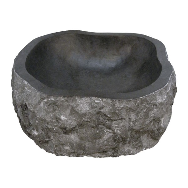 IMSO Astratto Nero Aufsatzwaschbecken ISLAASNED ca. 45x15 cm Marmor-Waschtisch
