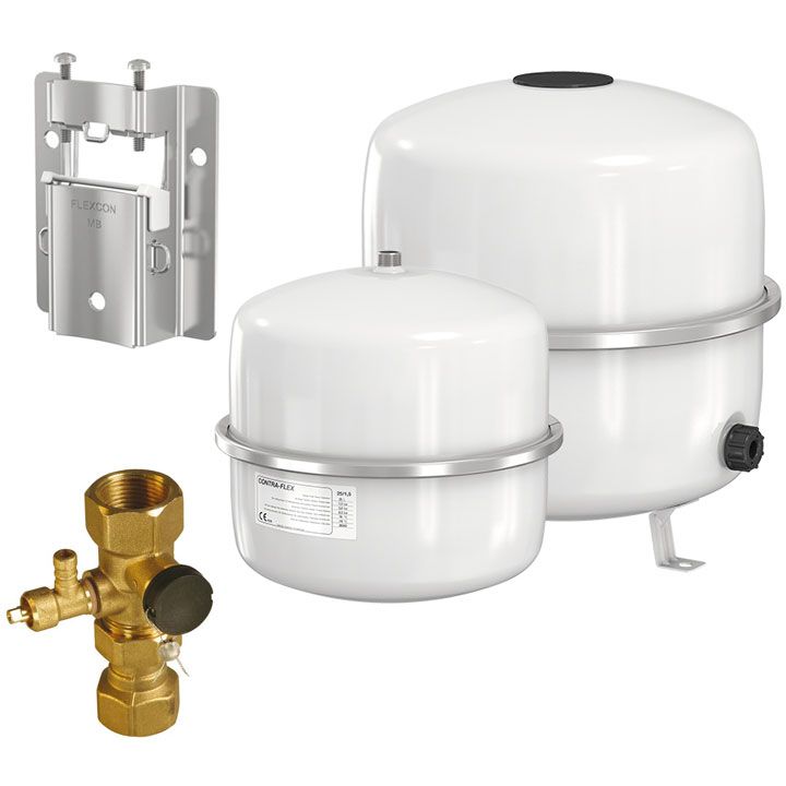 Aqbau Membran Ausdehnungsgefäß 12 Liter - Sicherheitsgruppe Edelstahl Für Trinkwasser