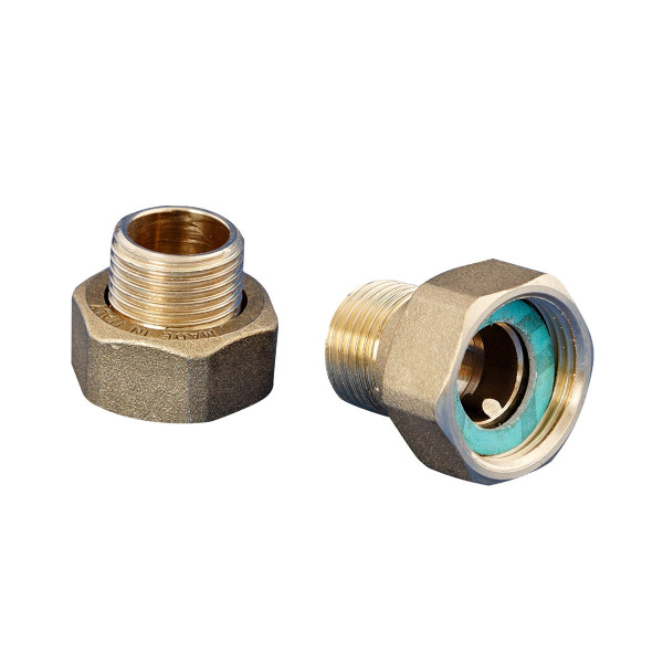 Wilo Pumpenverschraubung Messing R1/2 /d 15 i x G 1 i (1 Satz) 4092743