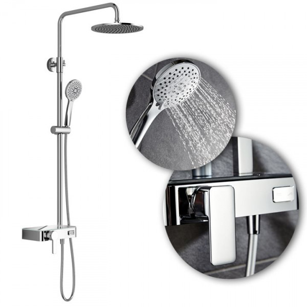HSK Duschsystem AquaSwitch RS 200 Mix inkl. Einhebelarmatur in 3 Farbtönen 1001800
