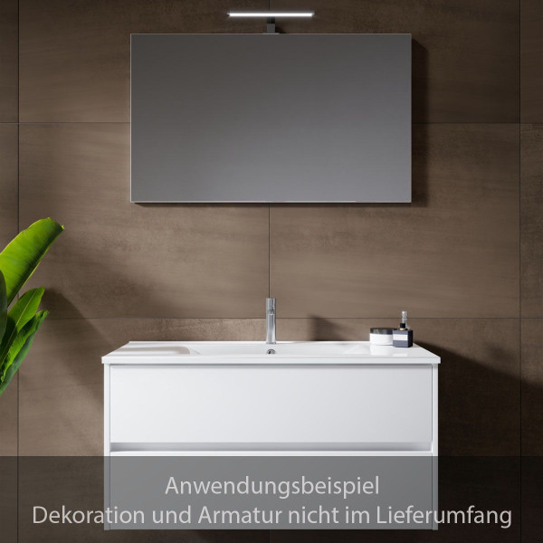 Riho Porto Wave Badmöbel-Set 100 cm mit Spiegel und LED-Beleuchtung F014041