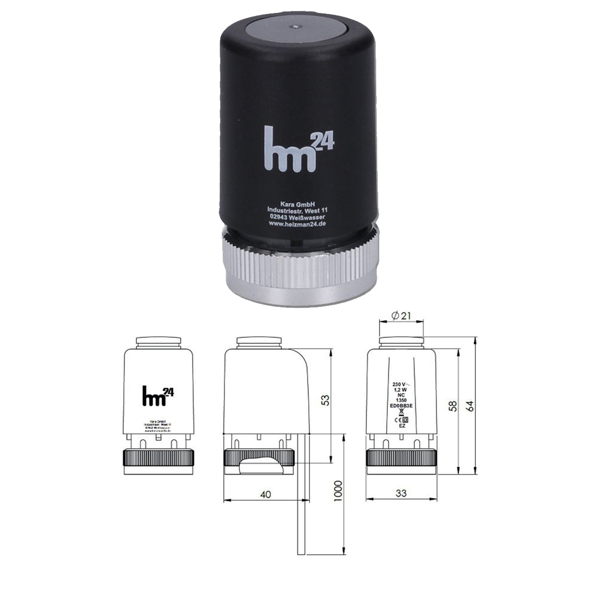 Funk Komplettset Salus HTRP-RF 50 u. KL08-RF inkl. Thermostat ...