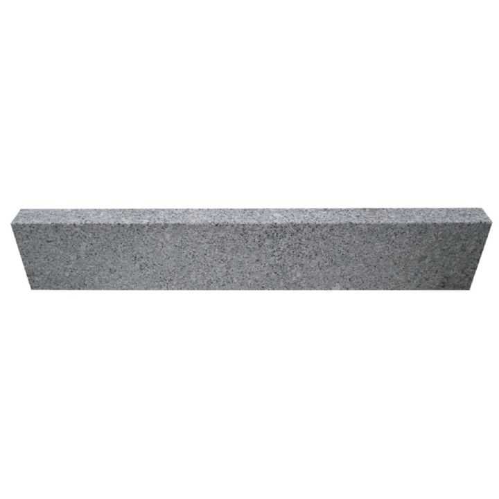 Palisade Kantenstein Premium Granit hellgrau 10x25x60cm gestockte Oberkante 