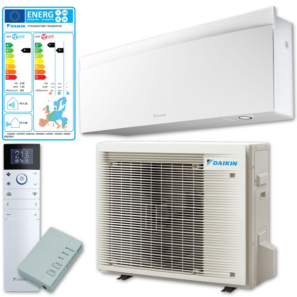Daikin Emura 3 Klima-Paket Klimaanlage Mono Split 5,0kW FTXJ50AW Mattweiß inkl. Außengerät RXJ50A