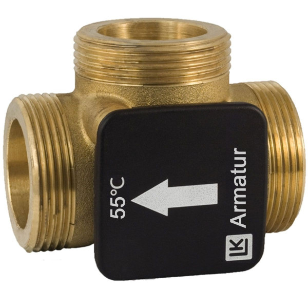 LK 820 ThermoVar 180504 thermisches 3-Wege-Mischventil 55 °C 3-Wege-Mischer AG 1"