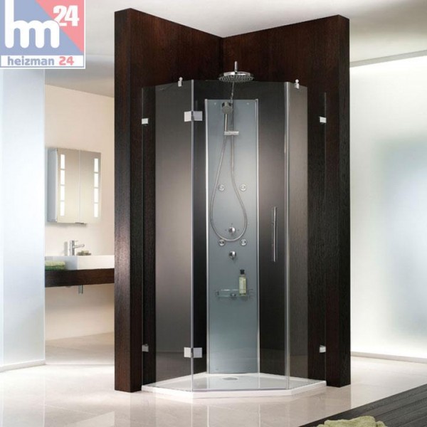HSK Atelier Fünfeckdusche 3-teilig chromoptik Höhe 200 cm