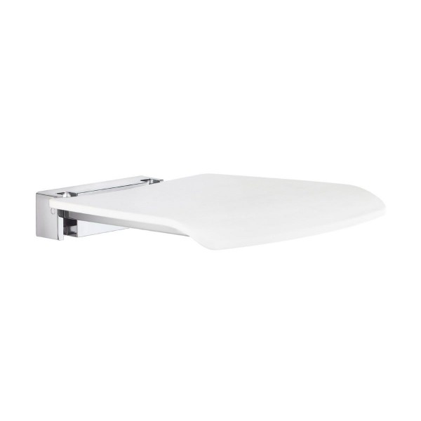Smedbo LIVING Duschklappsitz FK404 weiß wandmontiert