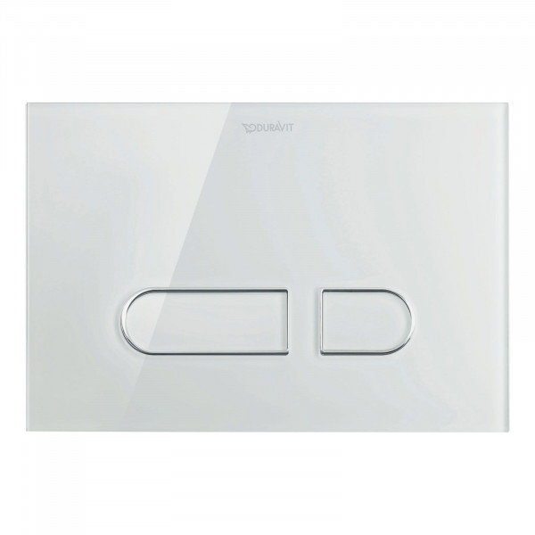 Duravit DuraSystem WC-Betätigungsplatte A1 Glas Weiß WD5002012000