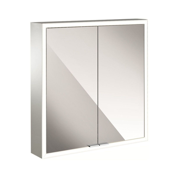 EMCO Lichtspiegelschrank prime 600 mm Aufputzmodell mit Lichtpaket Rückwand weiß 949706161