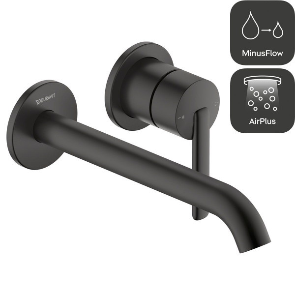 Duravit Balcoon Einhebel-Waschtischmischer Unterputz Schwarz Matt BA1070004046