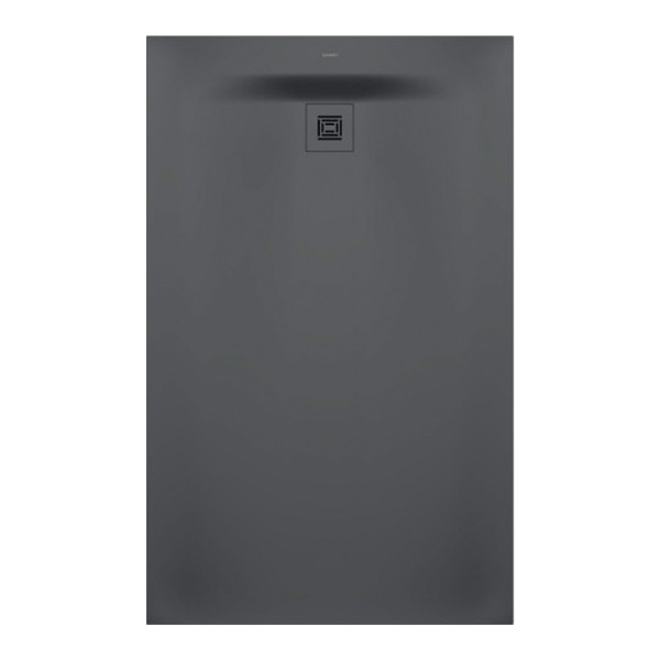 Duravit Sustano zuschneidbare Duschwanne 160 x 100 cm Dunkelgrau Matt DuraSolid Mineralguss