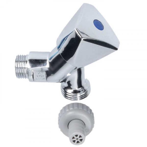 Schlösser Geräteschrägsitzventil 17351550001 1/2" Chrom mit Rückflussverhinderer