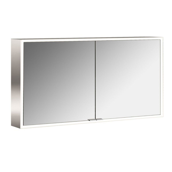 EMCO Lichtspiegelschrank prime 1300 mm Aufputzmodell mit Lichtpaket Rückwand weiß 949706185