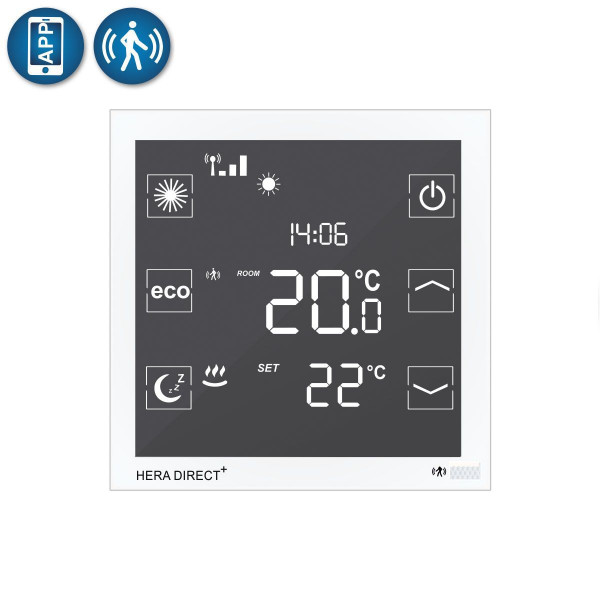 Blossom-ic Hera Direct+ Raumthermostat Funk HDPW-4010 230 Volt Weiß