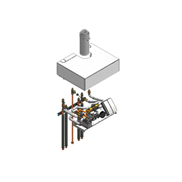Viessmann Aufbau-Kit ZK04324 inkl. Mischer für Aufputzinstallation Vitodens 333-F