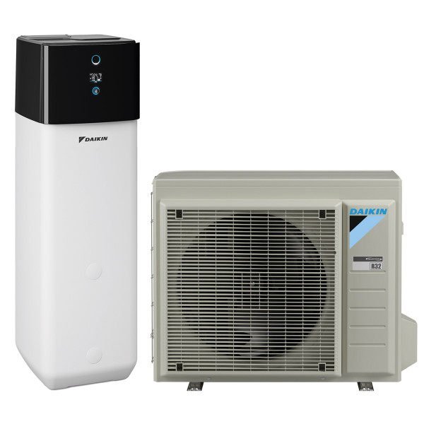 Daikin Split-Wärmepumpe Altherma 3 R ECH2O 8 kW mit integriertem bivalenten 500 L Speicher