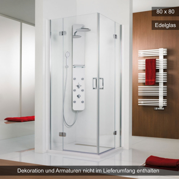HSK Premium Softcube Eckeinstieg 4-teilig 80x80cm Edelglas