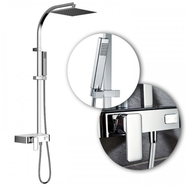 HSK Duschsystem AquaSwitch RS 500 Mix inkl. Einhebelarmatur in 3 Farbtönen 1001840
