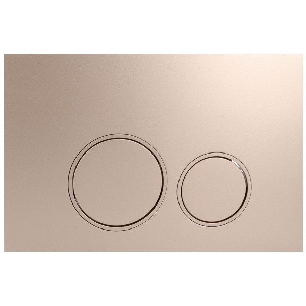StarBlueDisc Betätigungsplatte Doppio 45 Champagne Gold für Geberit Spülkästen UP320, UP300, UP100
