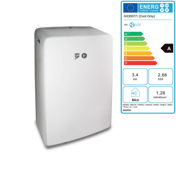 Aspen mobiles Klimagerät 3,4 kW AX3007/1 Kühlmittel R290